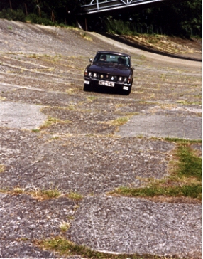 Rover P6B at the Brooklands track